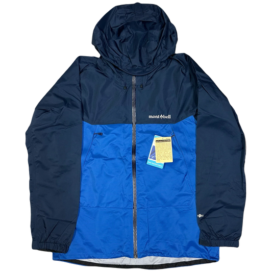 Montbell Thunder Pass DRY-TECH Jacket In Navy & Blue (XL) | XL, Blue