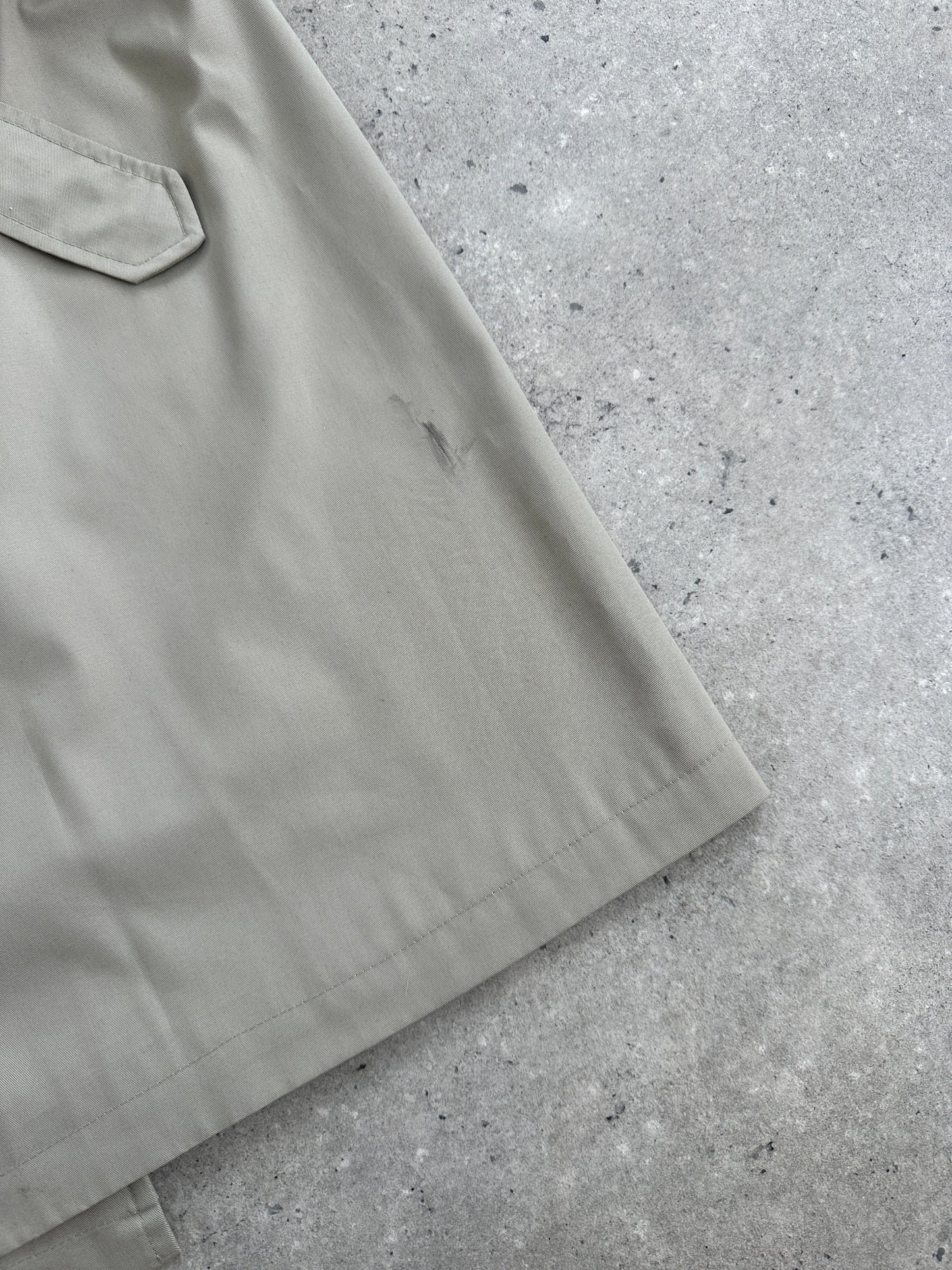 Italian Vintage Double Breasted Belted Trench Coat - XL