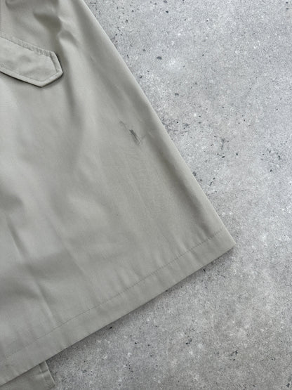 Italian Vintage Double Breasted Belted Trench Coat - XL