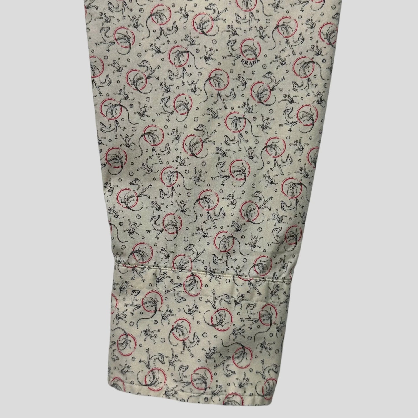 Prada Milano 00’s Dragons Animal Print Shirt - L