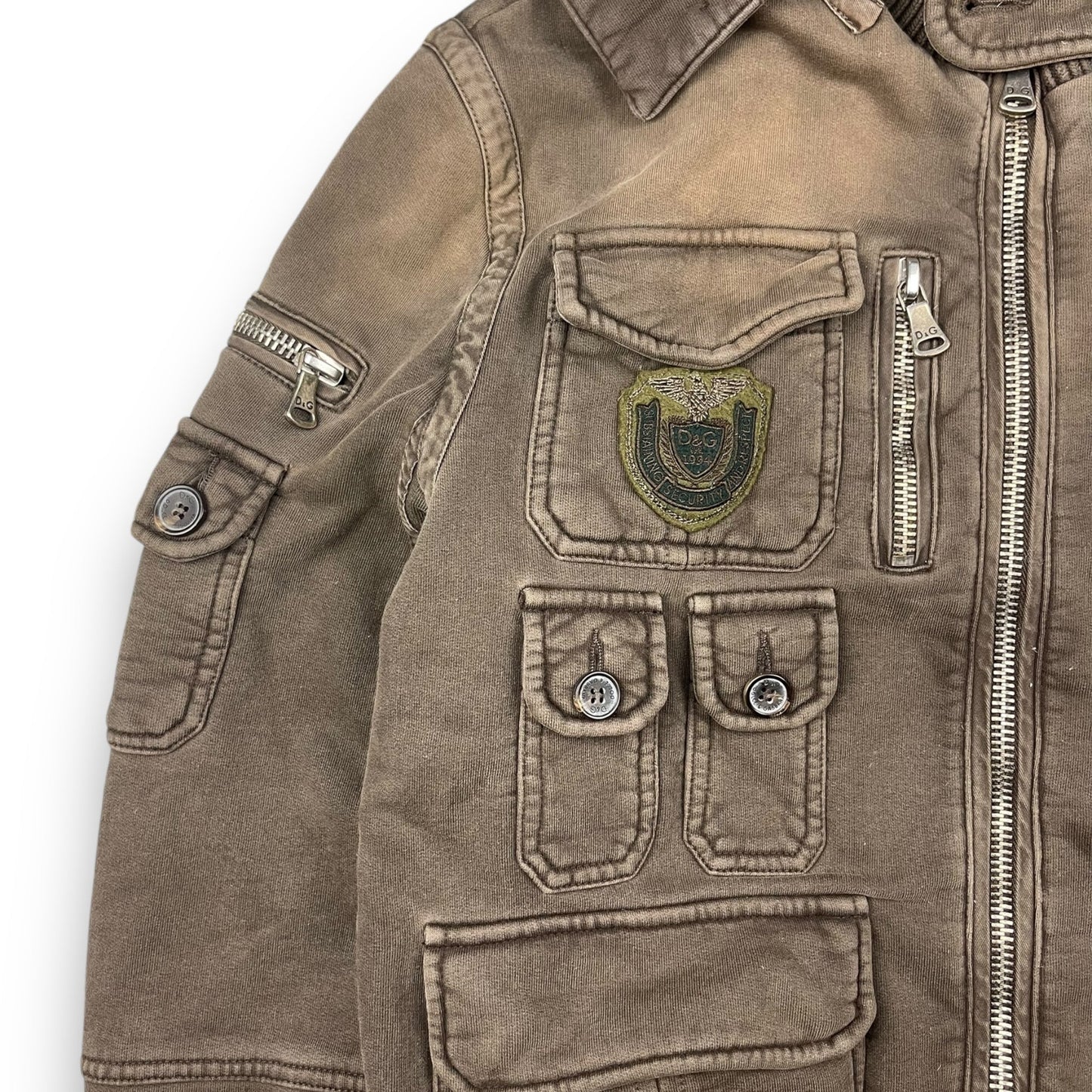 2008 Dolce & Gabbana Rabbit Fur Cargo Jacket (M) | Default Title, Brown