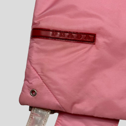 Prada Sport SS99 Baby Pink 3m Nylon Bucket Backpack + Cards & Dustbag | O/S
