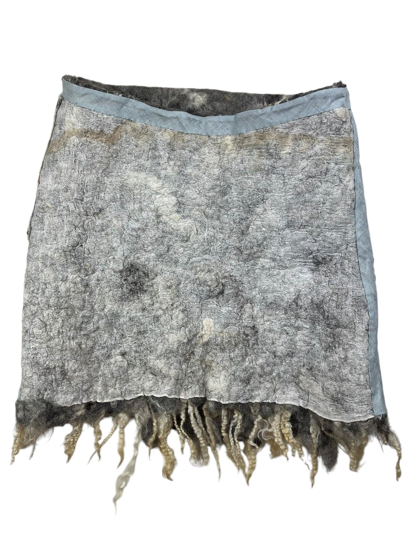 Handmade Avant Garde felt skirt
