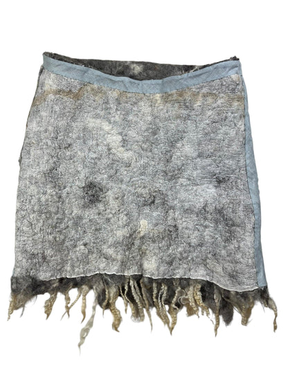 Handmade Avant Garde felt skirt