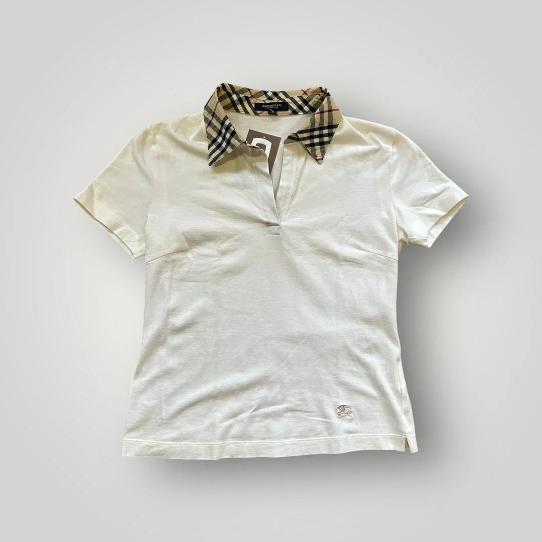Burberry 2000's Baby Tee Nova Check Polo Shirt S
