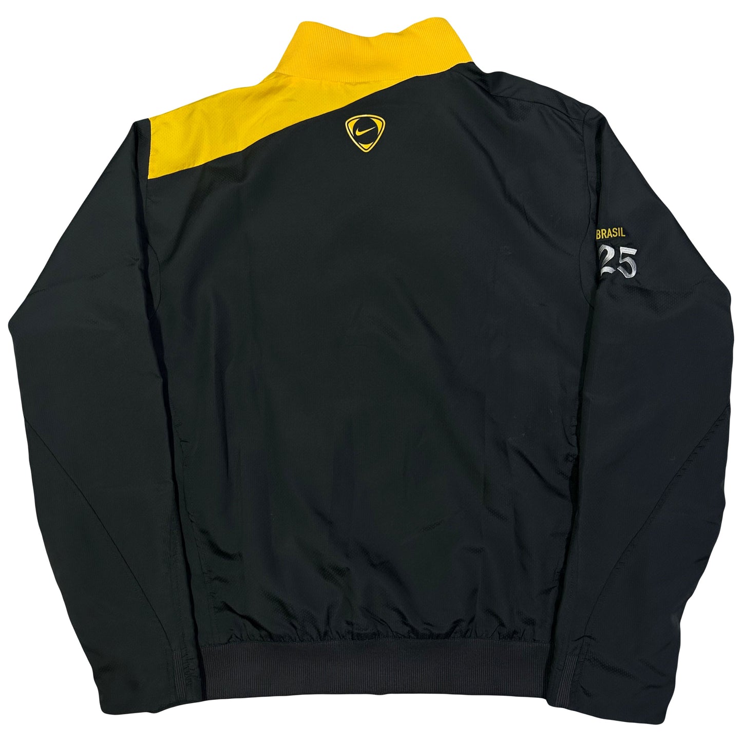 Nike Brazil 2008/10 Tracksuit In Black & Yellow ( L )