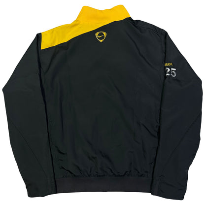 Nike Brazil 2008/10 Tracksuit In Black & Yellow ( L )