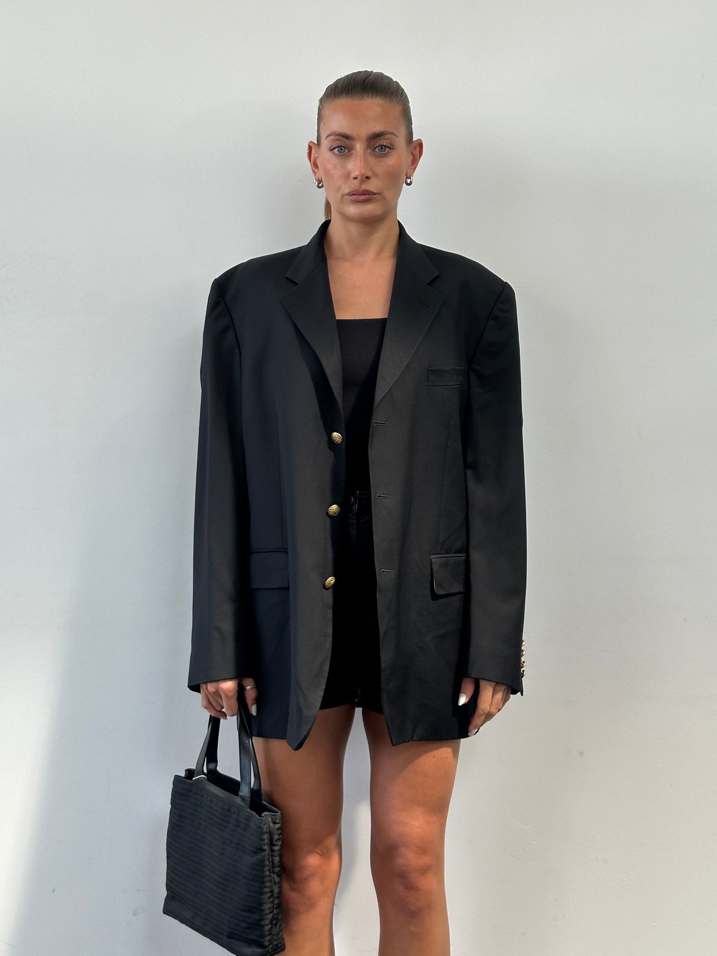 Yves Saint Laurent Pour Homme 1990s Pure Wool Bespoke Button Blazer - 42R/XL