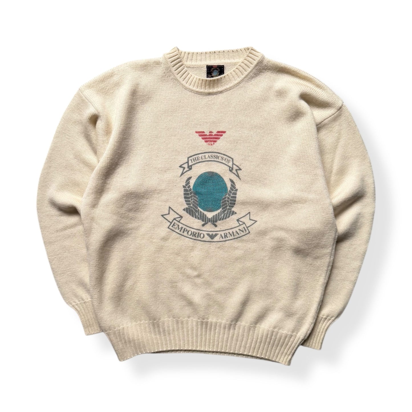 1980's Emporio Armani Knitted Jumper (M) | Default Title, Cream