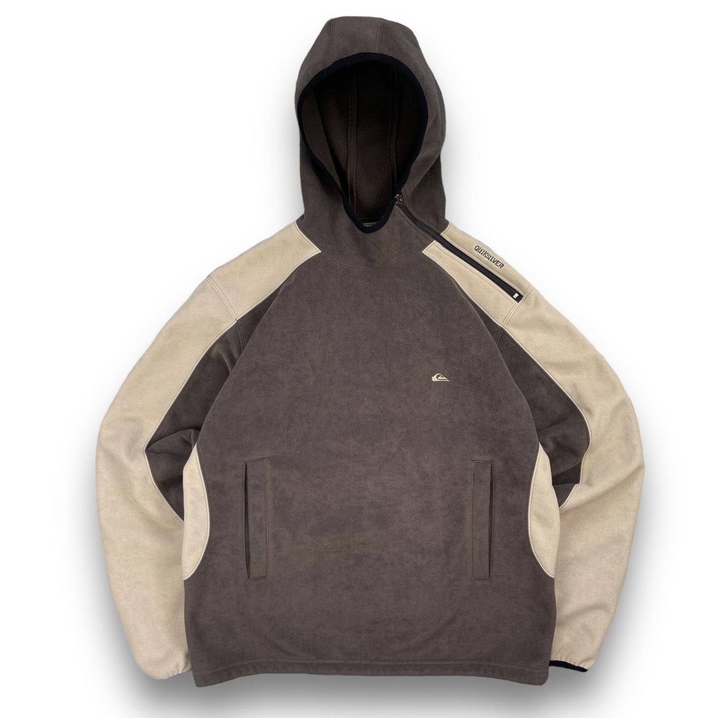 Quiksilver Shoulder Zip Fleece Hoodie (L) | Default Title, Multicoloured
