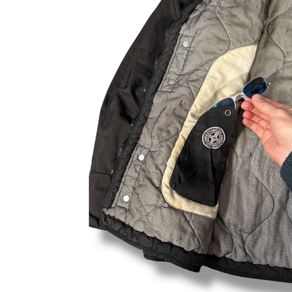 Stone Island AW 2003 Quilted Bomber Jacket L | Large, Black