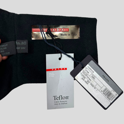 Prada Sport FW98 Teflon Nylon Fleece Magnetic Neck Gaitor | Default Title, Black