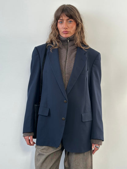 Christian Dior Monsieur 1990s Pure Wool Single Breasted Blazer - 44R/XL
