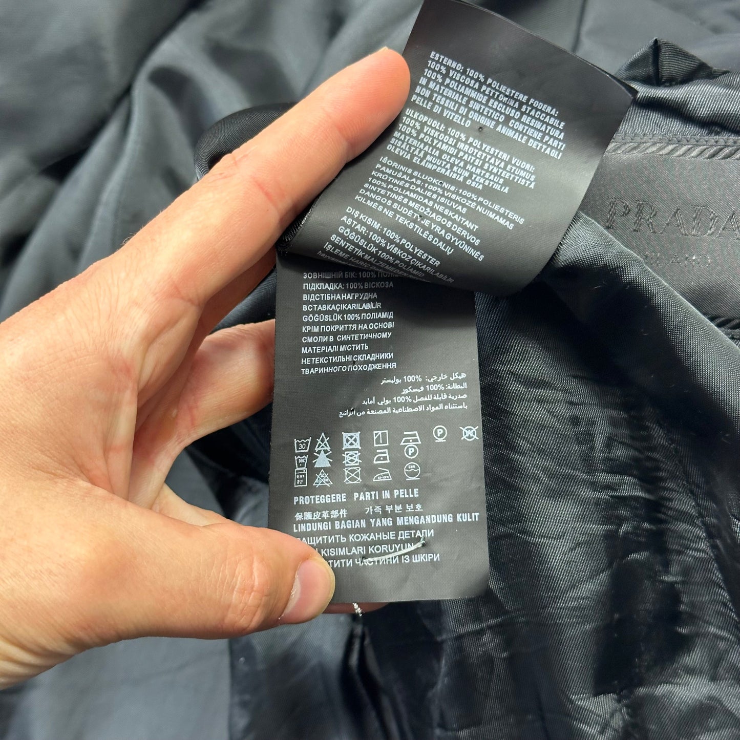 Prada 2017 Nylon Blazer Jacket with Removable Nylon Hood - IT50