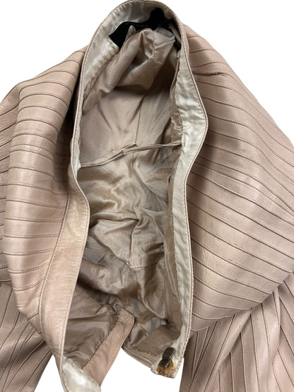 Gucci F/W 1999 leather pinstripe trousers Tom Ford era