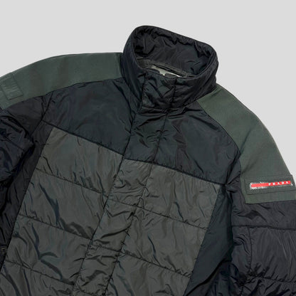 Prada Sport 2009 Nylon Panelled Technical Puffer Jacket - IT54 (L) | Grey