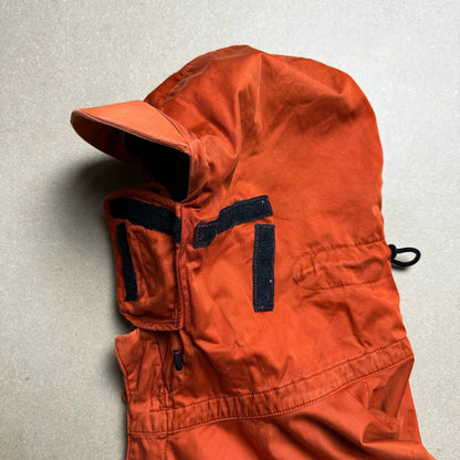 S/S 2004 Safety Orange Raso Flocatto Riot Mask Jacket