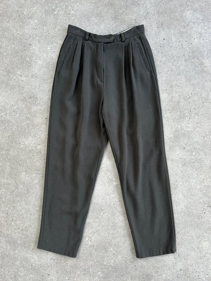 Emporio Armani High Waisted Straight Leg Trousers - W24