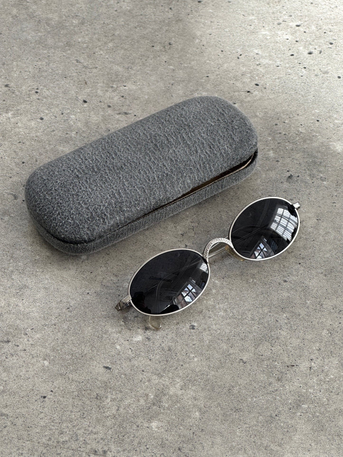 Emporio Armani Metal Oval Sunglasses