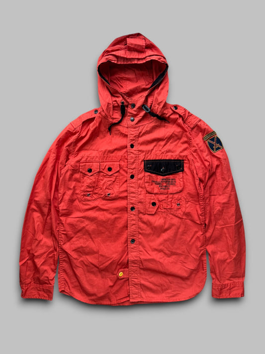 Avirex Flight Jacket (M) | Grey, Red
