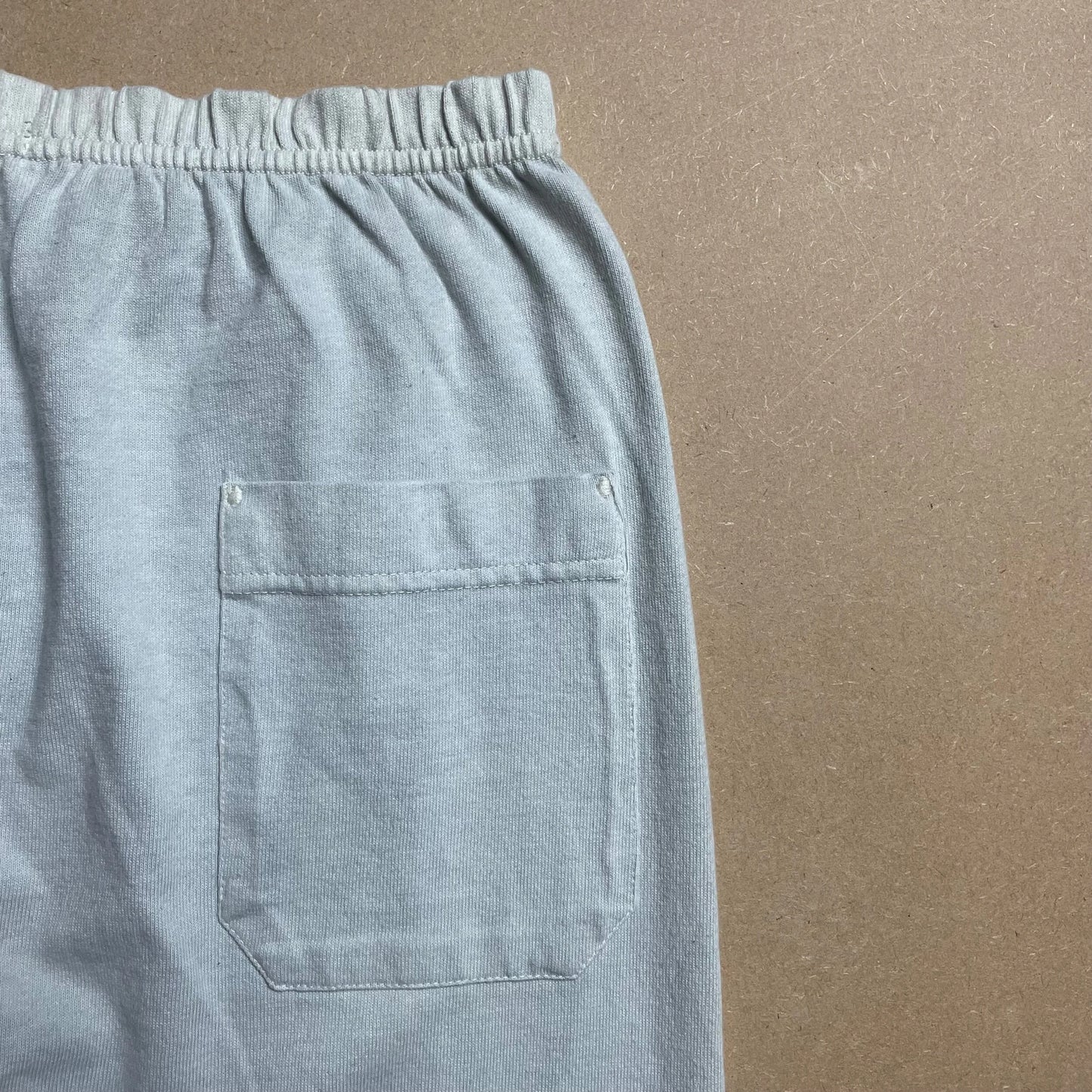 S/S 1989 Egg Shell Blue Light Cotton Stretch Reflective Spell Out Sweatpants