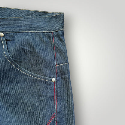 90s Levi's Engineered Jeans Twisted Denim Bootcut Jeans 30x32" | O/S, Red