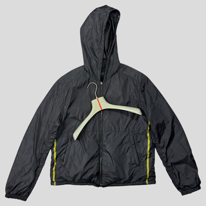 Prada Sport 2010 Reversible Leather + Micro Check Nylon Jacket - IT52 | Default Title, Multicoloured
