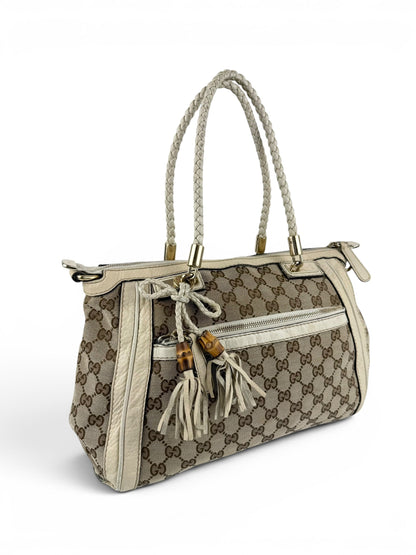 Vintage 90s Gucci GG Monogram Bella Handbag | O/S, Multicoloured