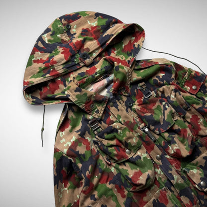Swiss Army Camo Mesh Beekeeper Hood Jacket (90s)
