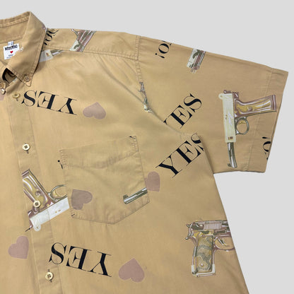 Moschino Uomo 80’s Mendini Pistol Shirt - L/XL | Large, Yellow