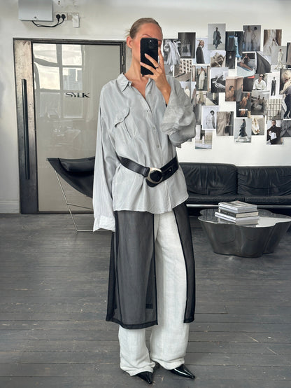 Vintage 1990s Relaxed Pure Silk Shirt - XL