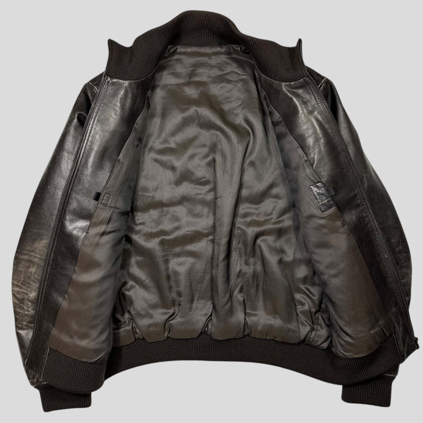 Neil Barrett 00’s Multipocket Buckle Lambs Leather Moto Jacket - L | Default Title, Multicoloured