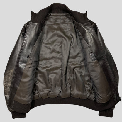 Neil Barrett 00’s Multipocket Buckle Lambs Leather Moto Jacket - L | Default Title, Multicoloured