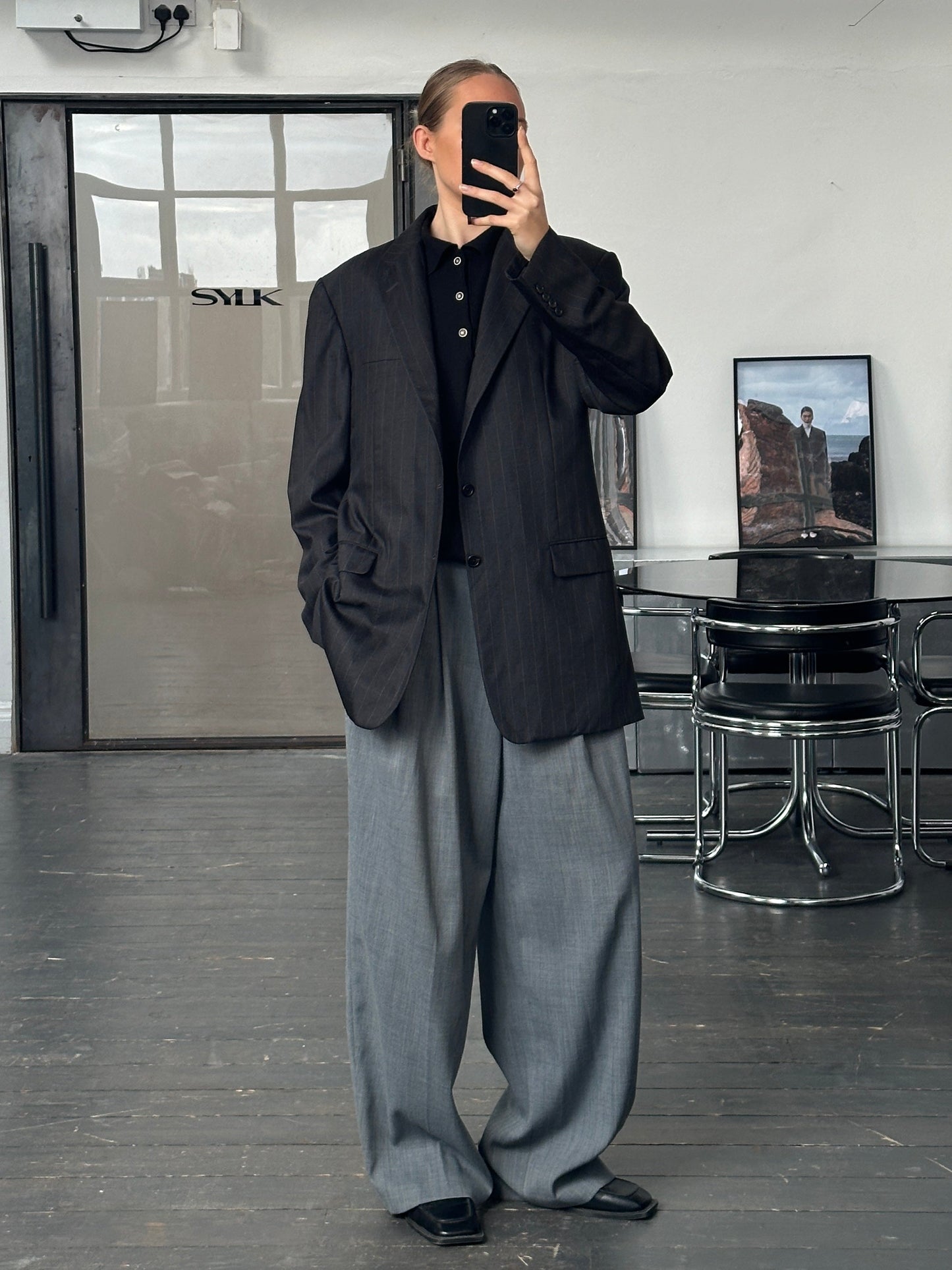 Hickey Freeman x Loro Piana 1990s Pure Tasmanian Wool Single Breasted Blazer - 42L/XL