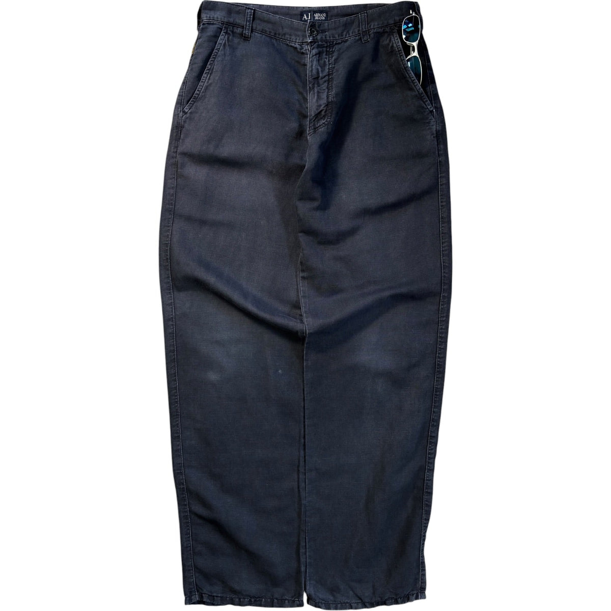 Armani Jeans 00’s Hemp Blend Pants W31 | W31, Black