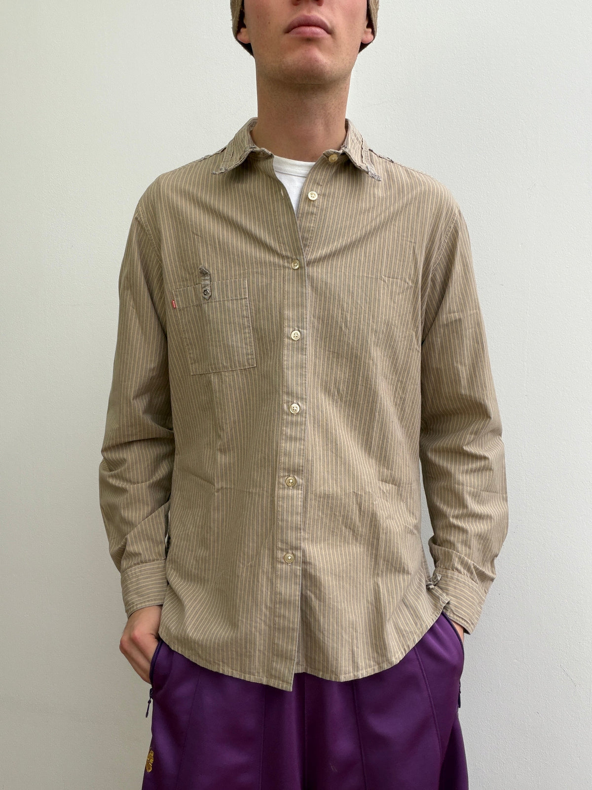 Hugo Boss Orange 00s Raw Construction Shirt | Large, Orange