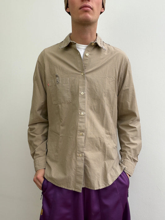 Hugo Boss Orange 00s Raw Construction Shirt | Large, Orange