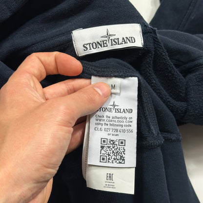 Stone Island Navy Heavy Cotton Zip-up Hoodie - S/M