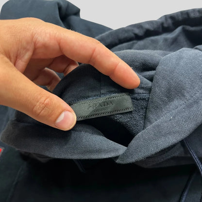 Prada Milano 2018 Red Tab Pullover Hoodie - M