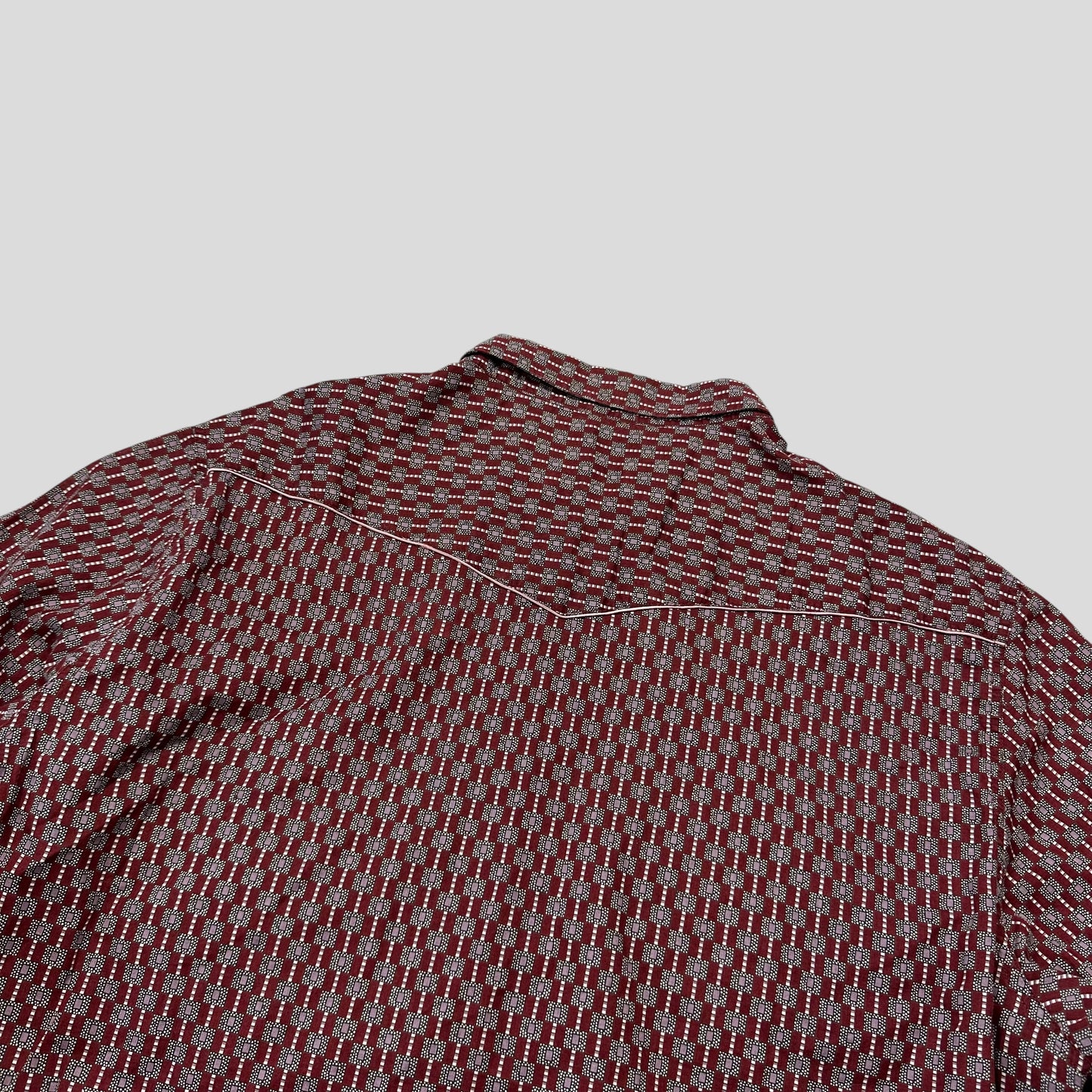 Miu Miu 00’s Western Cowboy Geometric Print Shirt - M/L | Default Title, Multicoloured