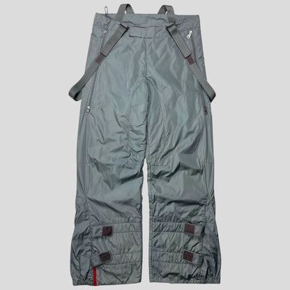 Prada Sport AW99 Bondage Strap Astro Nylon Padded Ski Trousers - IT50