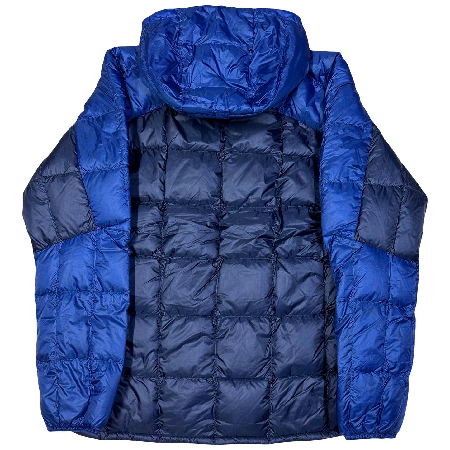 Montbell EX 800 Two Tone Square Stitch Down Puffer Jacket In Blue ( M )