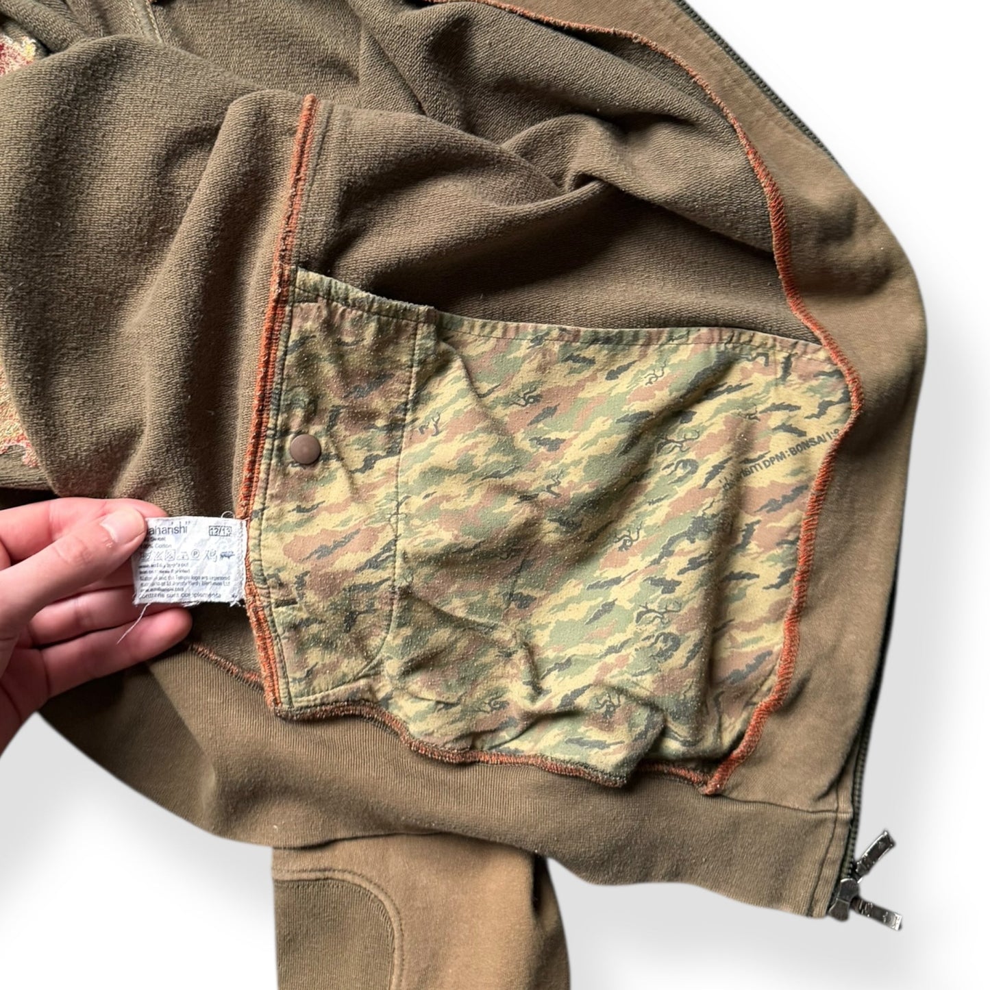 2000's Maharishi Off Centre Zip Embroidered Jumper (M) | Default Title, Multicoloured