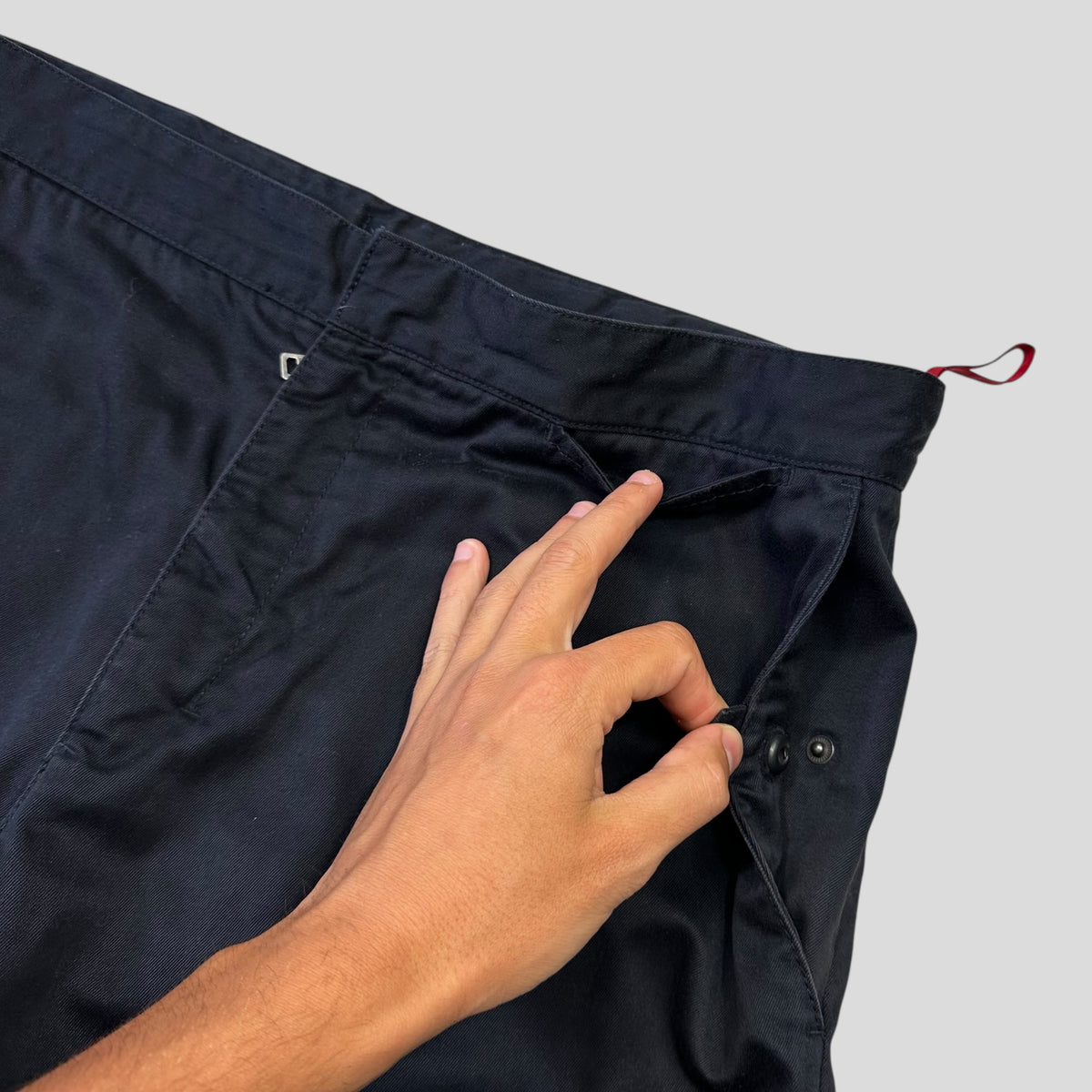 Prada Sport 2003 Challenge Reinforced Cotton Logo Shorts - 33-36 | W33, Navy