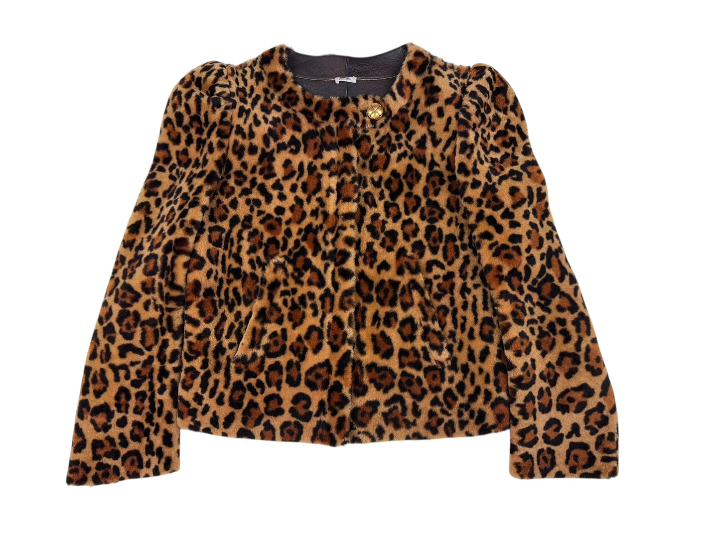 Miu Miu Automne 2010 shearling leopard jacket