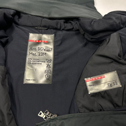 Prada Sport AW00 Beekeeper Hood Soft Touch Nylon Parka Jacket - IT52