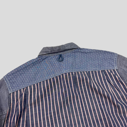 Junya Watanabe 2016 Technical Patchwork Shirt - S/M | Small, Blue