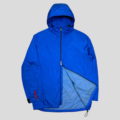 Prada Sport SS99 Latex Pocket Electric Blue Jacket - L | Large, Multicoloured