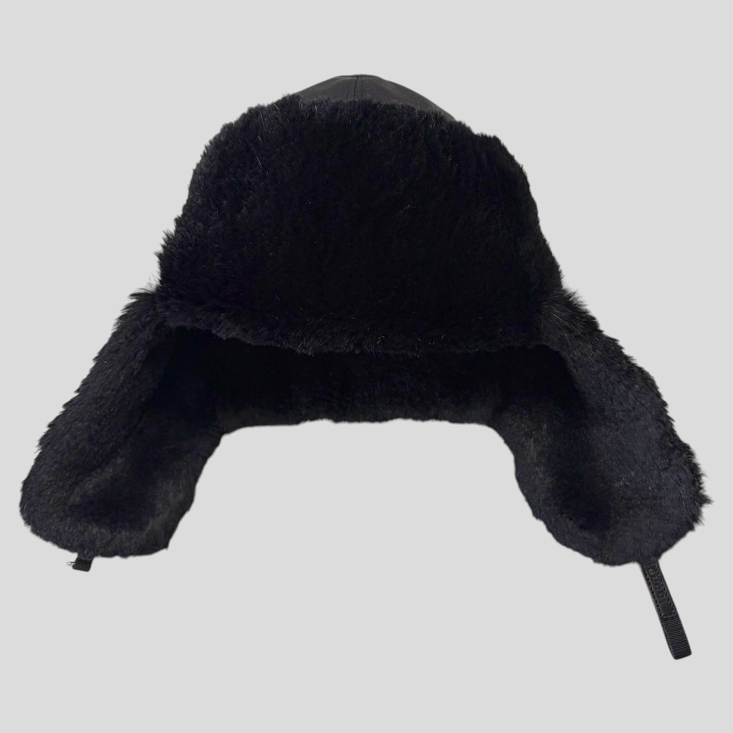 Gucci by Tom Ford 00’s Nylon Canvas Fur Trapper Hat - S | O/S, Black