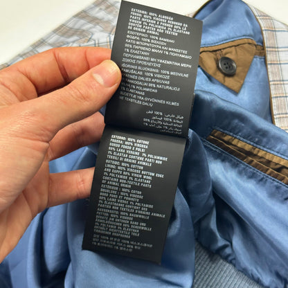 Prada SS17 Lined Cotton Checkered Bomber Jacket - IT46 (S) | Default Title, Blue